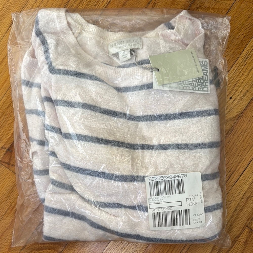 Barefoot Dreams Cozy Striped Sweater